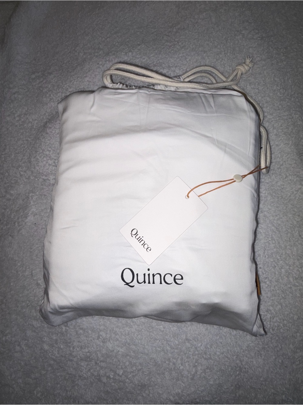 Quince White Sleep Bamboo Sheet Set - Picture 6 of 8